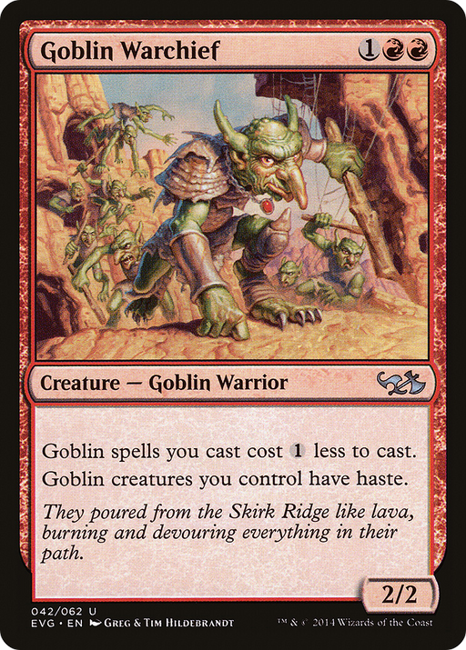 Goblin Warchief (DD3-) [Misc] Duel Decks Anthology: Elves vs. Goblins MTG Single Wizards of the Coast