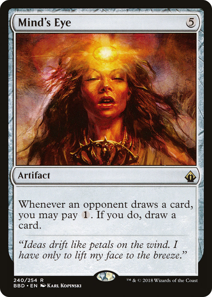 Mind's Eye (BBD-240) [Battlebond] Foil MTG Single Wizards of the Coast
