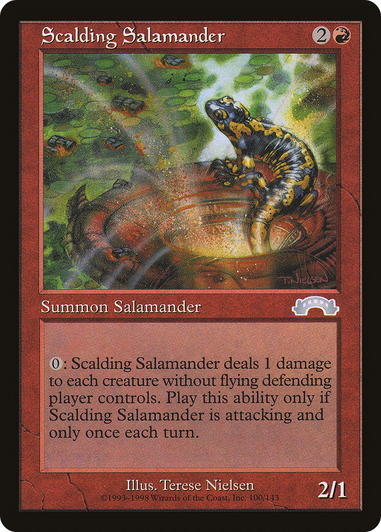 Scalding Salamander (EXO-100) [Exodus] MTG Single Wizards of the Coast