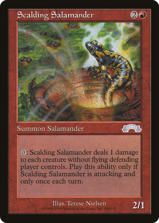 Scalding Salamander (EXO-100) [Exodus] MTG Single Wizards of the Coast