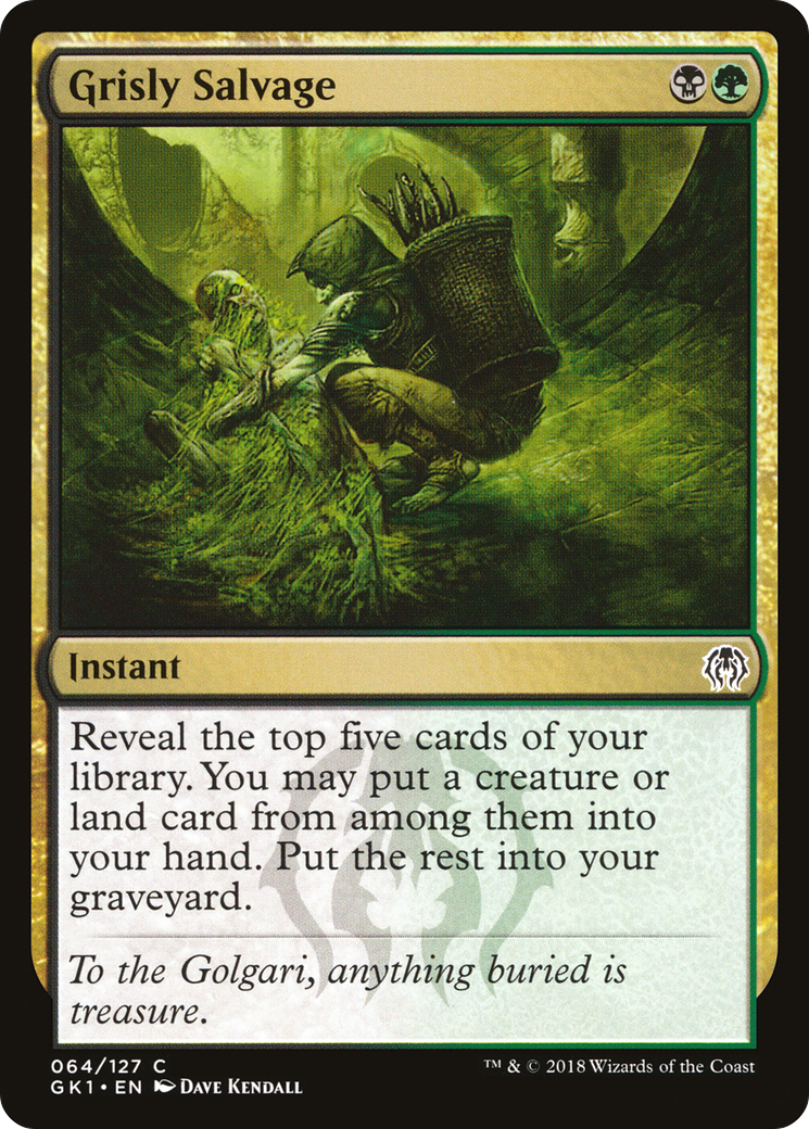 Grisly Salvage (GR1-064) [Misc] GRN Guild Kit MTG Single Wizards of the Coast