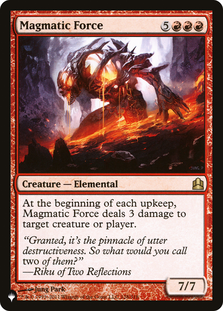 Magmatic Force (LIST-128/318) [Mystery Booster] The List MTG Single Wizards of the Coast
