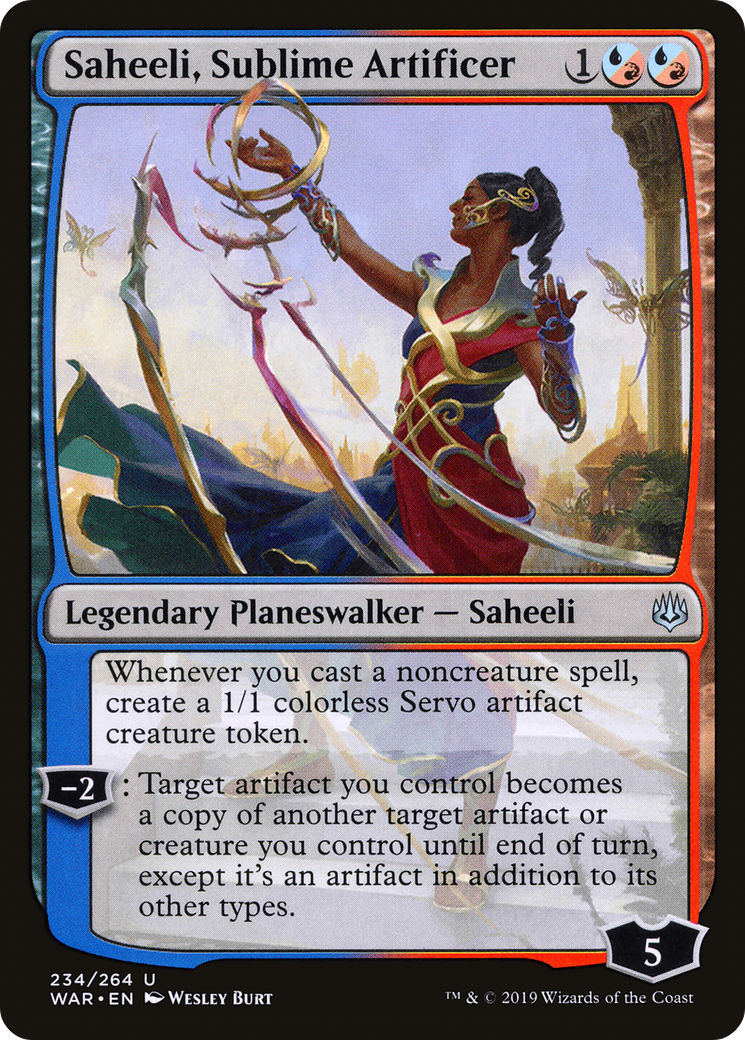 Saheeli, Sublime Artificer (WAR-234) [War of the Spark] Foil MTG Single Wizards of the Coast