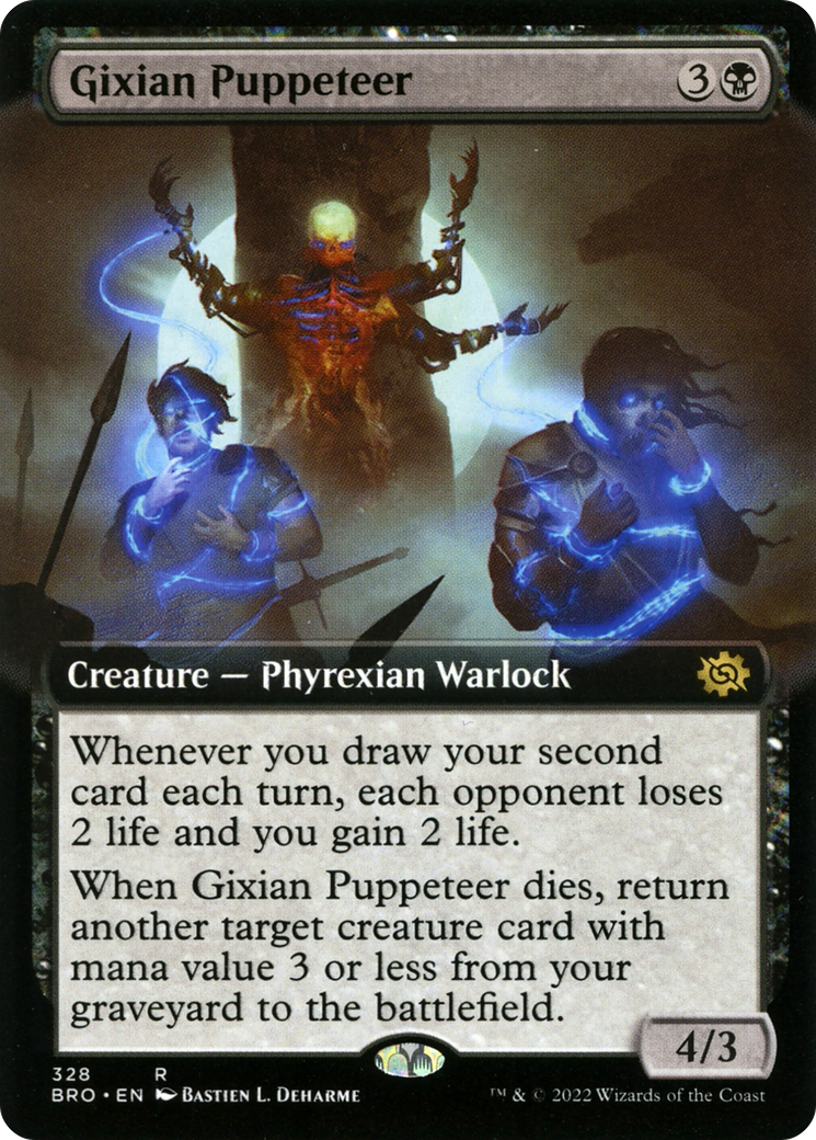 Gixian Puppeteer (BRO-328) [The Brothers' War] (Extended Art) MTG Single Wizards of the Coast