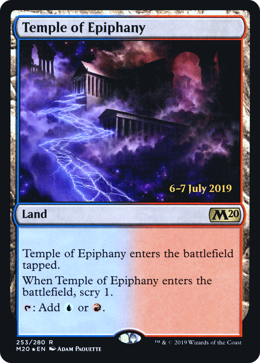Temple of Epiphany (M20) (PRE-253) [Core Set 2020 Promos] Foil MTG Single Wizards of the Coast
