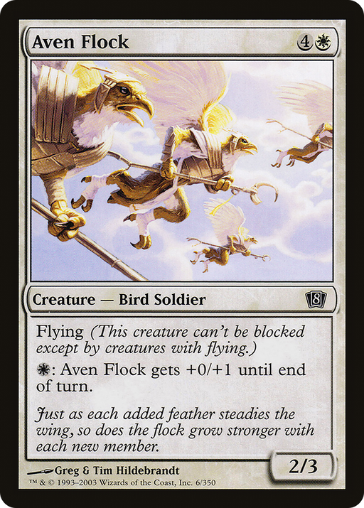 Aven Flock (8ED-006) [8th Edition] MTG Single Wizards of the Coast