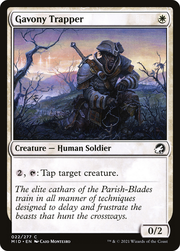 Gavony Trapper (MID-022) [Innistrad: Midnight Hunt] Foil MTG Single Wizards of the Coast