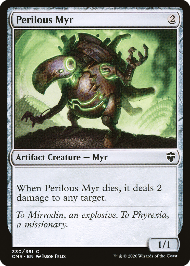 Perilous Myr (CMR-330) [Commander Legends] MTG Single Wizards of the Coast