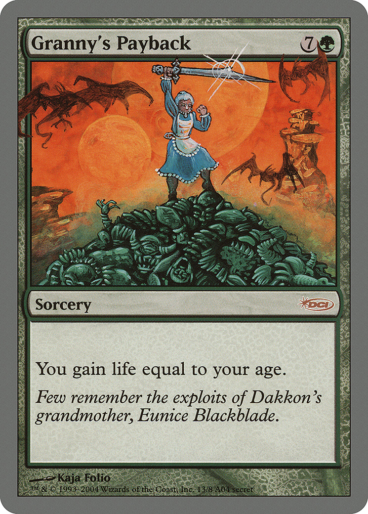Granny's Payback (ARENA-) [Misc] Arena League 2004 Foil MTG Single Wizards of the Coast