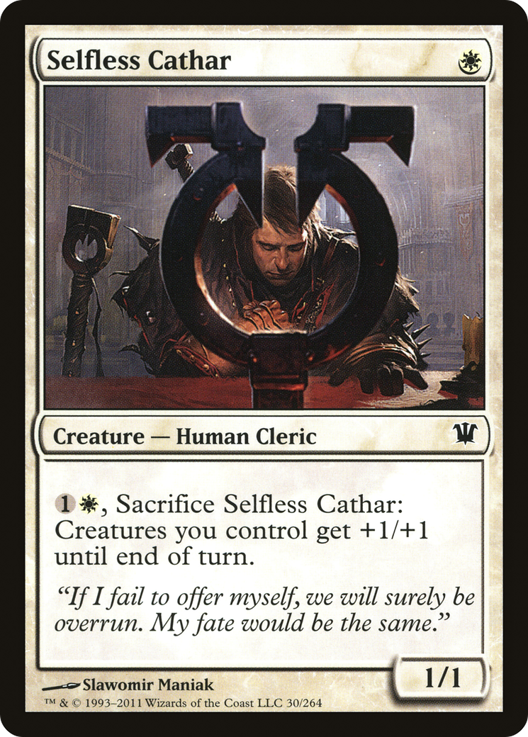 Selfless Cathar (ISD-030) [Innistrad] MTG Single Wizards of the Coast
