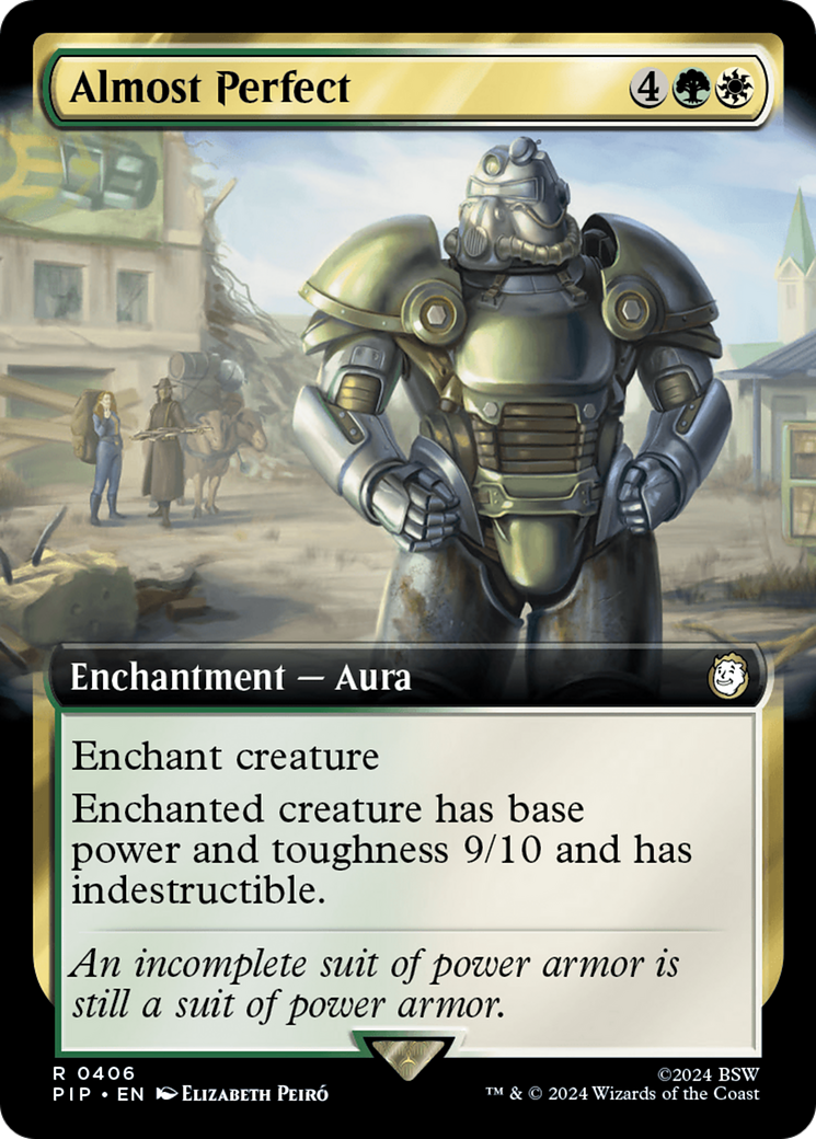 Almost Perfect (PIP-406) [Fallout] (Extended Art) Foil MTG Single Wizards of the Coast