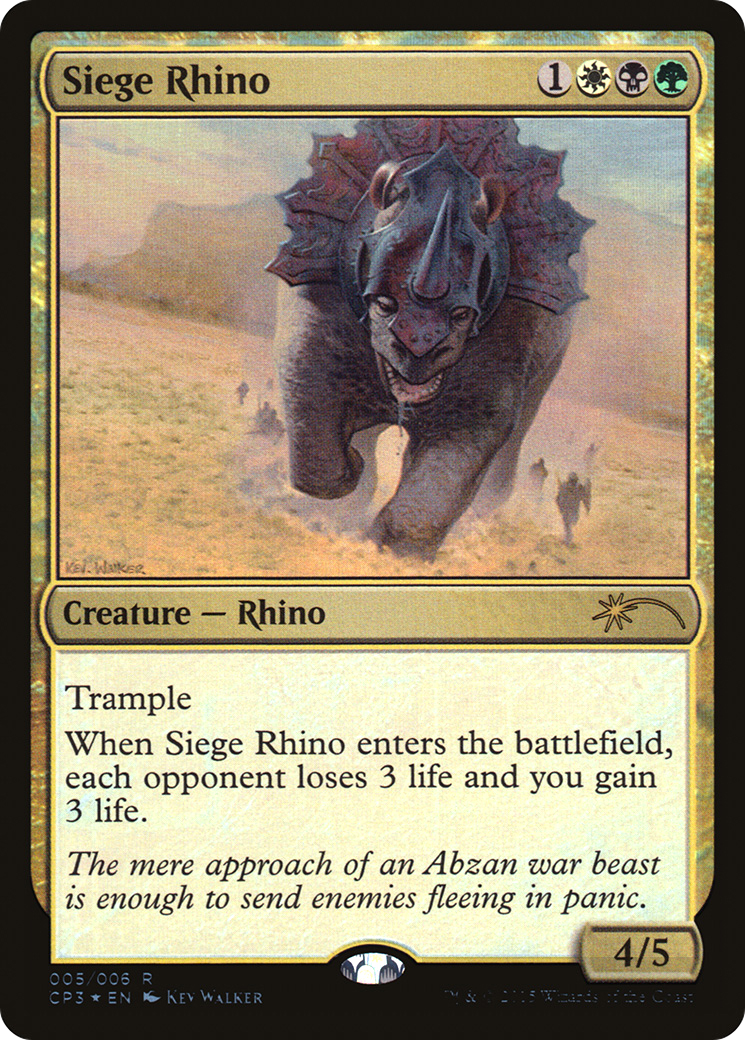 Siege Rhino (UMP-005) [Magic Origins Clash Pack] Foil MTG Single Wizards of the Coast
