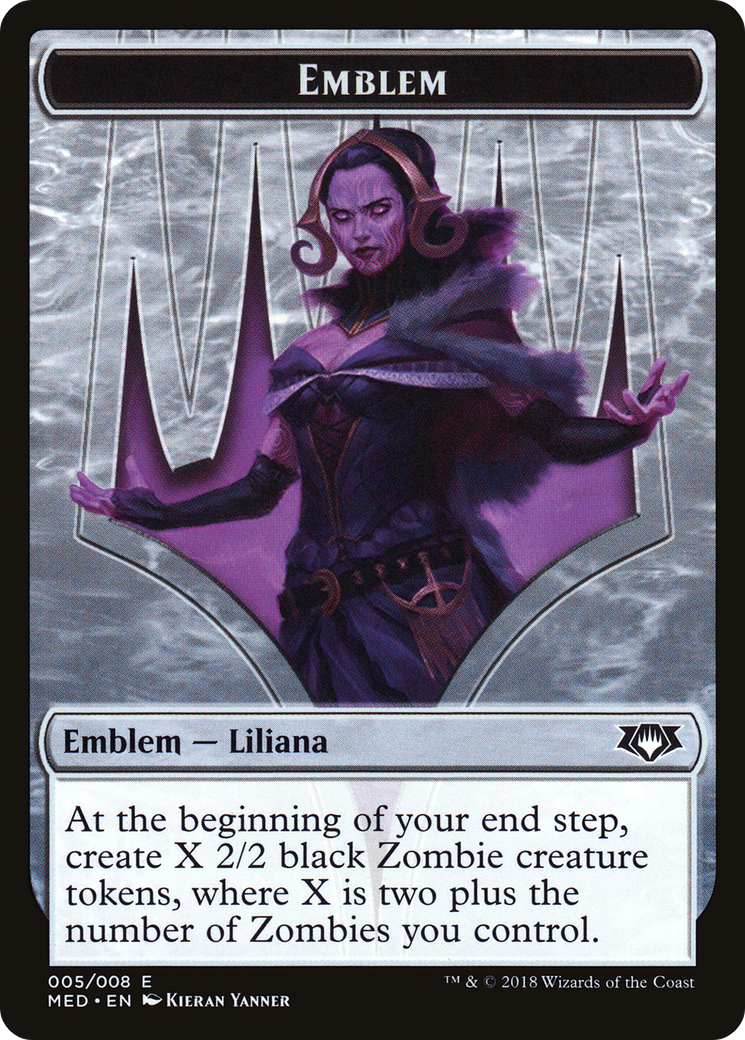 Emblem - Liliana, the Last Hope (MED-005) [Tokens] Mythic Edition Tokens MTG Single Wizards of the Coast