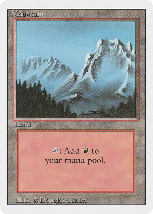 Mountain (B) (3ED-291) [Revised Edition] MTG Single Wizards of the Coast