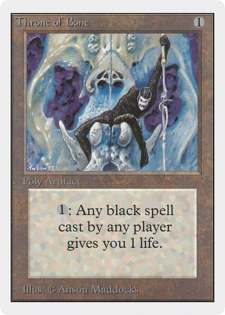 Throne of Bone (2ED-274) [Oldschool] Unlimited Edition MTG Single Wizards of the Coast