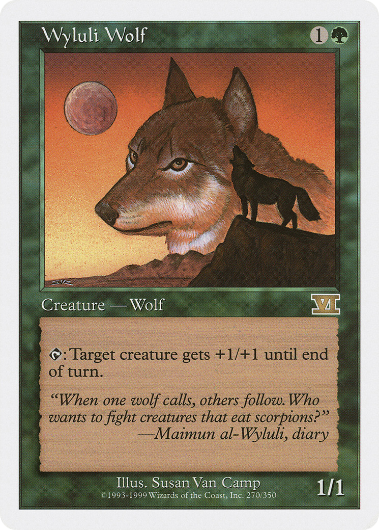 Wyluli Wolf (6ED-270) [Classic Sixth Edition] MTG Single Wizards of the Coast