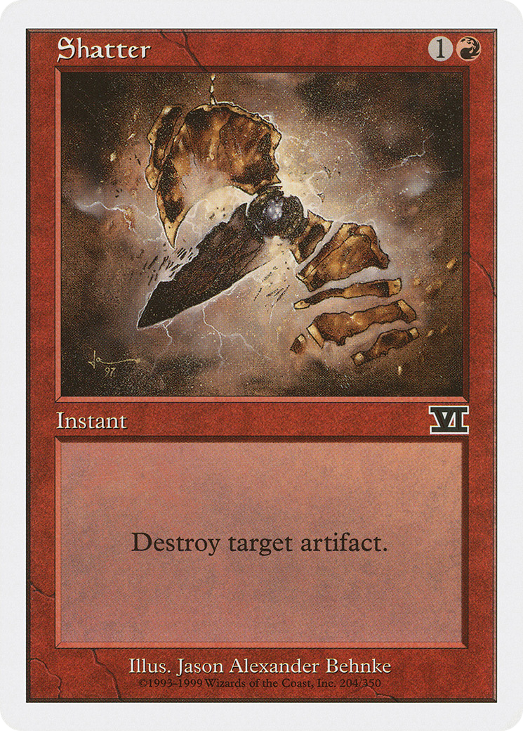 Shatter (6ED-204) [Classic Sixth Edition] MTG Single Wizards of the Coast