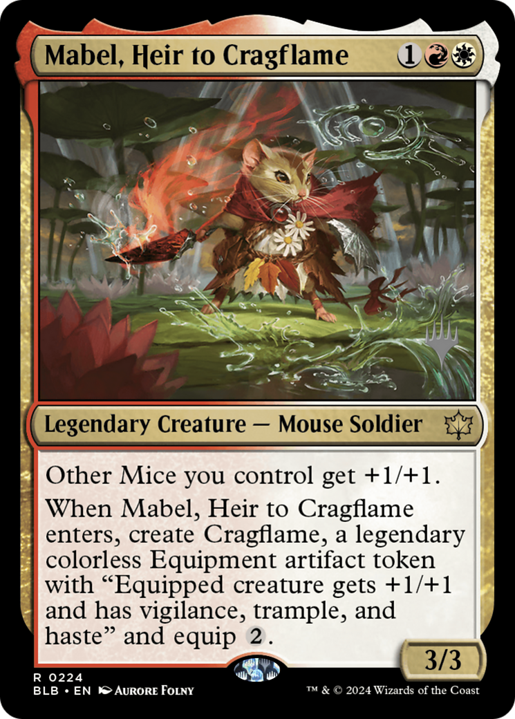 Mabel, Heir to Cragflame (PPBLB-224) [Bloomburrow Promos] MTG Single Wizards of the Coast