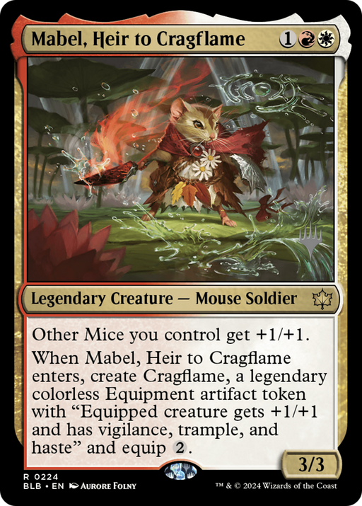 Mabel, Heir to Cragflame (PPBLB-224) [Bloomburrow Promos] MTG Single Wizards of the Coast