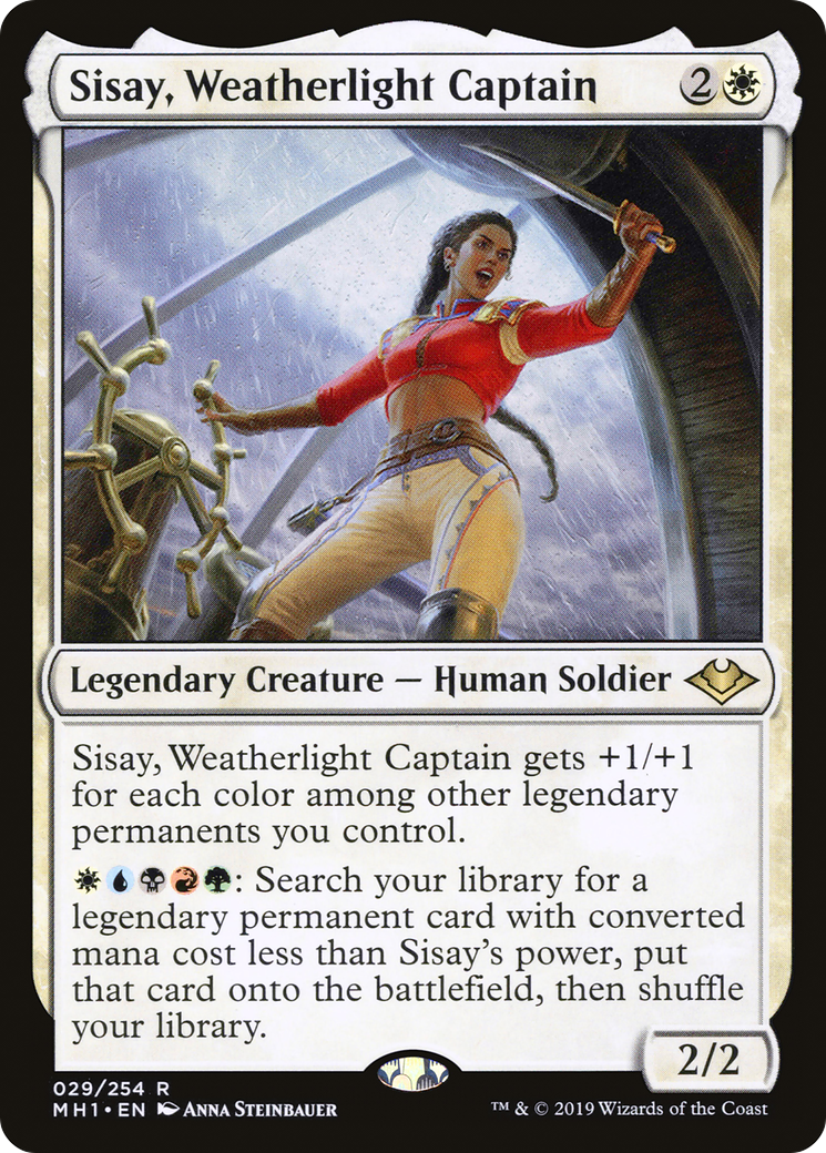Sisay, Weatherlight Captain (MH1-029) [Modern Horizons] Foil MTG Single Modern Horizons