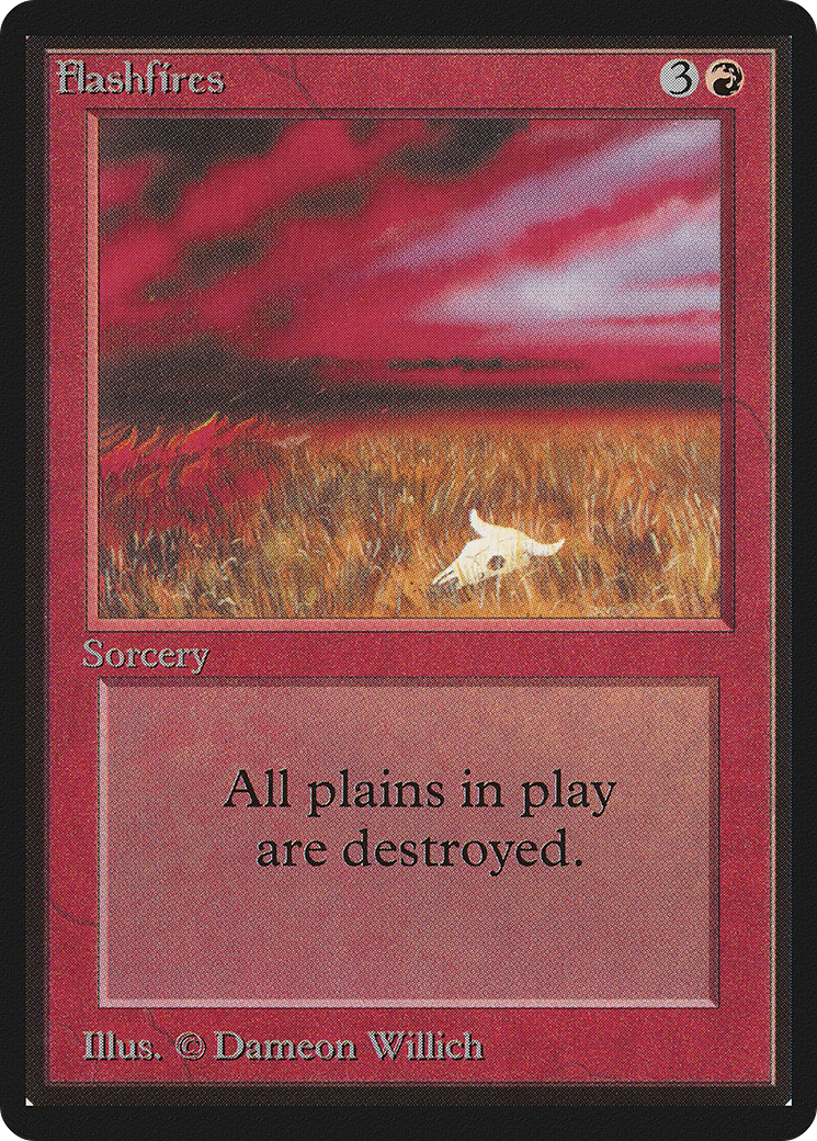 Flashfires (LEB-) [Oldschool] Limited Edition Beta MTG Single Wizards of the Coast