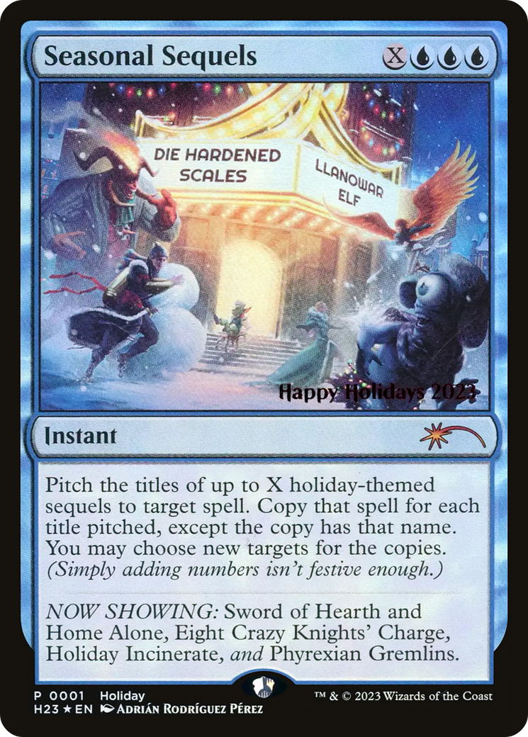 Seasonal Sequels (SPECIAL-001) [Misc] Happy Holidays Foil MTG Single Wizards of the Coast