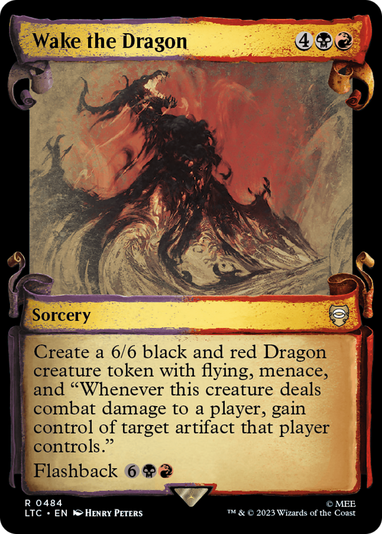 Wake the Dragon (LTC-484) [Tales of Middle-earth Commander] (Showcase) MTG Single Wizards of the Coast