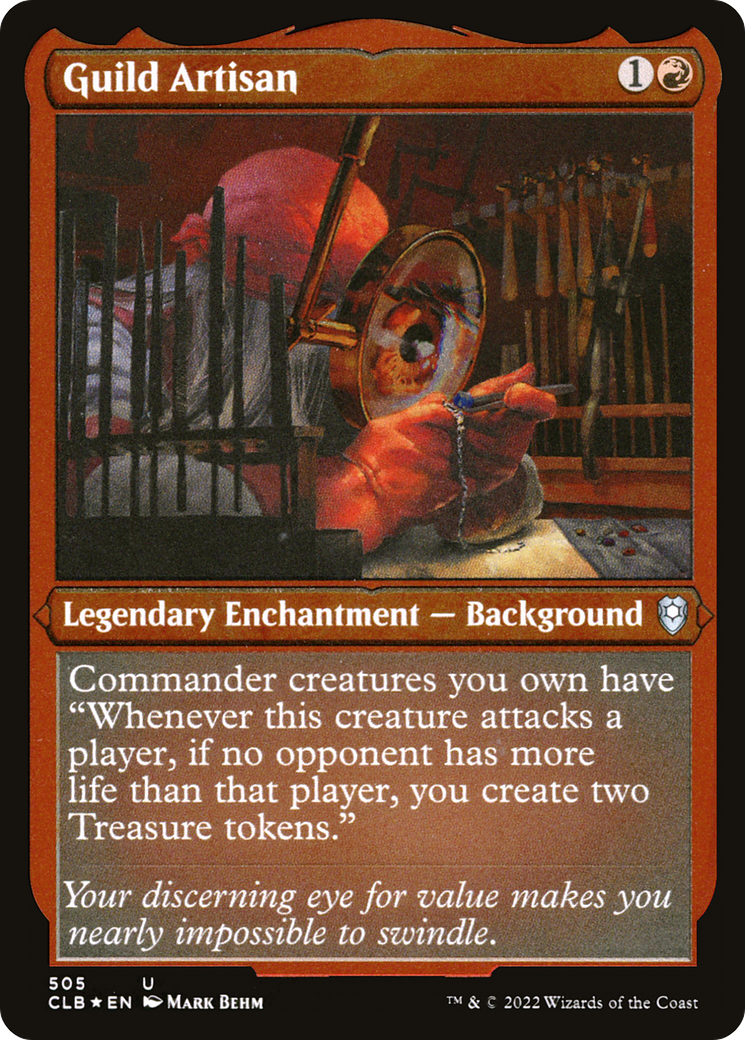 Guild Artisan (CLB-505) [Commander Legends: Battle for Baldur's Gate] Etched Foil MTG Single Wizards of the Coast