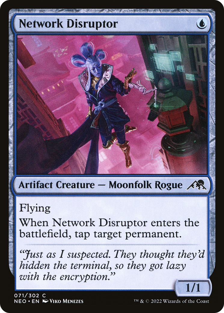 Network Disruptor (NEO-071) [Kamigawa: Neon Dynasty] Foil MTG Single Wizards of the Coast
