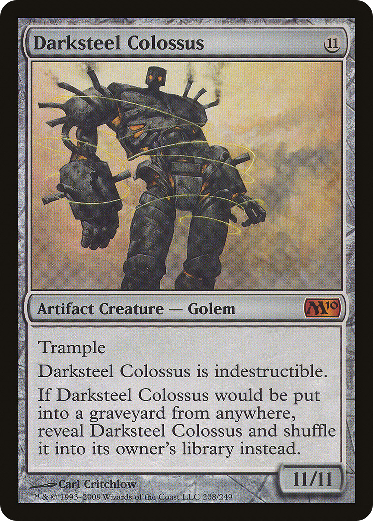 Darksteel Colossus (M10-208) [Magic 2010] Foil MTG Single Wizards of the Coast