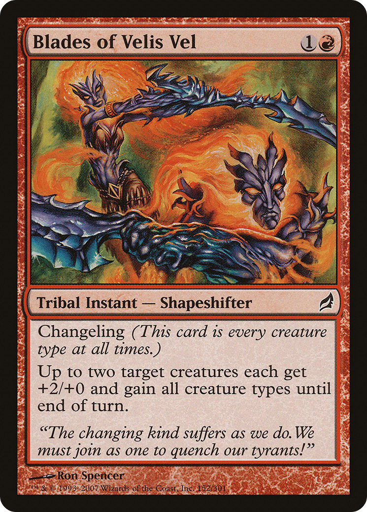 Blades of Velis Vel (LRW-152) [Lorwyn] Foil MTG Single Wizards of the Coast