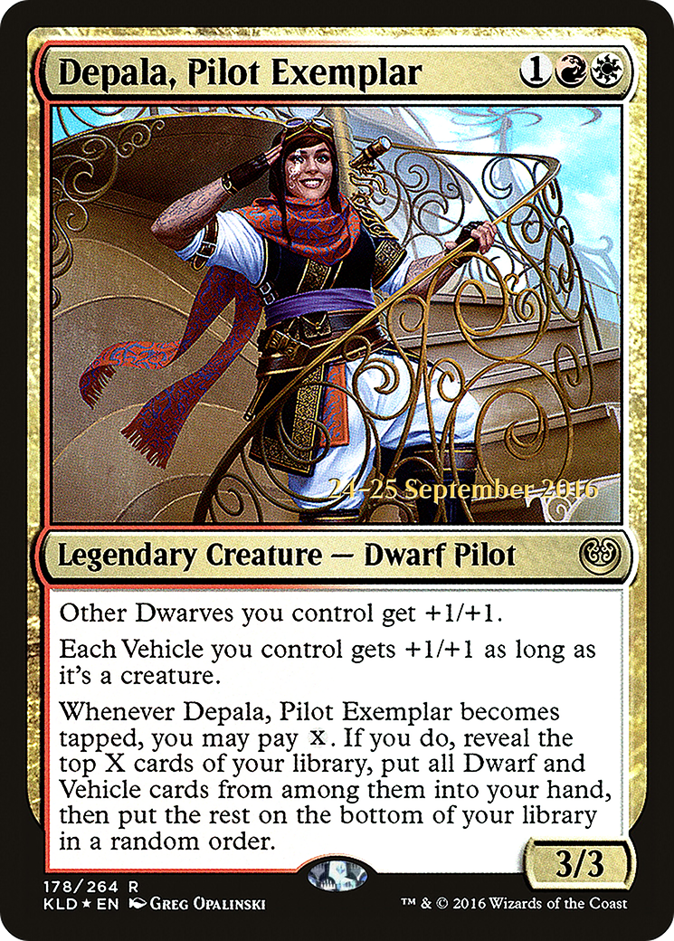 Depala, Pilot Exemplar (PRE-178) [Kaladesh Promos] Foil MTG Single Wizards of the Coast