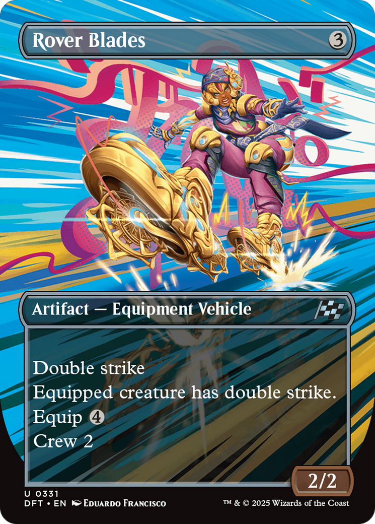 Rover Blades (DFT-331) [Aetherdrift] (Borderless) MTG Single Wizards of the Coast