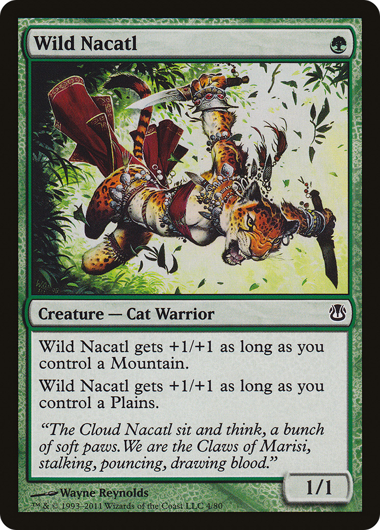 Wild Nacatl (DDH-004) [Misc] Duel Decks: Ajani vs. Nicol Bolas MTG Single Wizards of the Coast