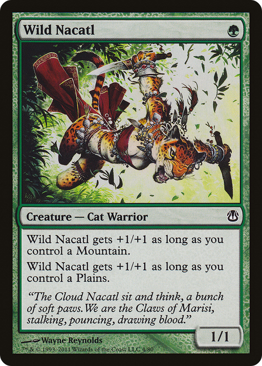 Wild Nacatl (DDH-004) [Misc] Duel Decks: Ajani vs. Nicol Bolas MTG Single Wizards of the Coast