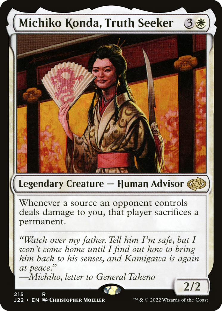 Michiko Konda, Truth Seeker (J22-215) [Jumpstart 2022] MTG Single Wizards of the Coast