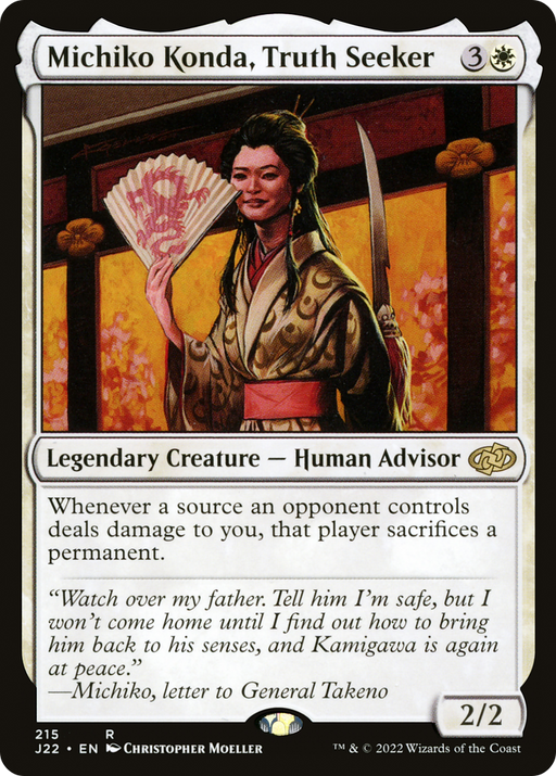 Michiko Konda, Truth Seeker (J22-215) [Jumpstart 2022] MTG Single Wizards of the Coast