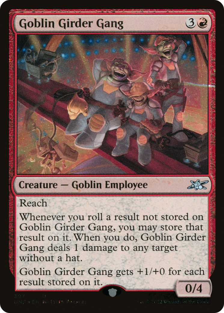 Goblin Girder Gang (Galaxy Foil) (UNF-397) [Unfinity] Foil MTG Single Wizards of the Coast