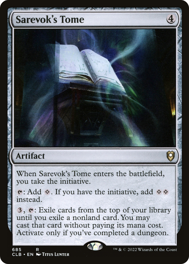 Sarevok's Tome (CLB-685) [Commander Legends: Battle for Baldur's Gate] MTG Single Wizards of the Coast