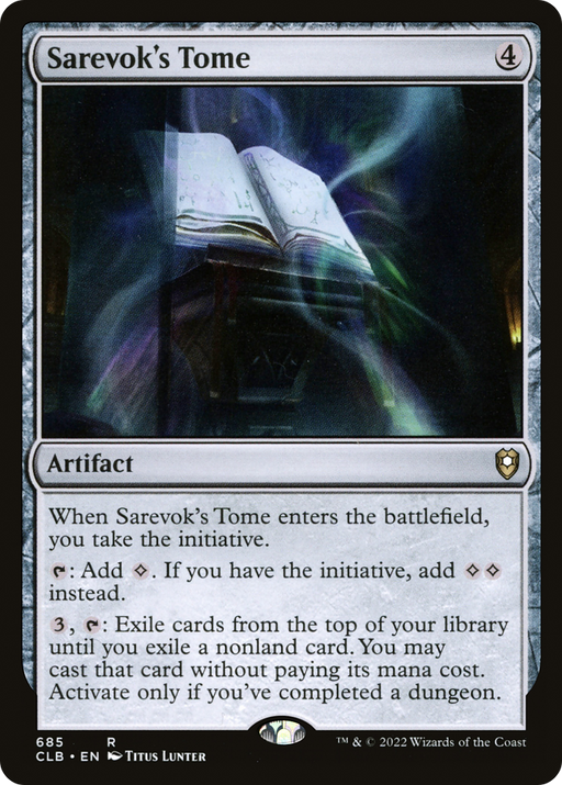 Sarevok's Tome (CLB-685) [Commander Legends: Battle for Baldur's Gate] MTG Single Wizards of the Coast