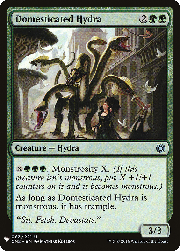Domesticated Hydra (LIST-CN2-63) [Mystery Booster] The List MTG Single Wizards of the Coast