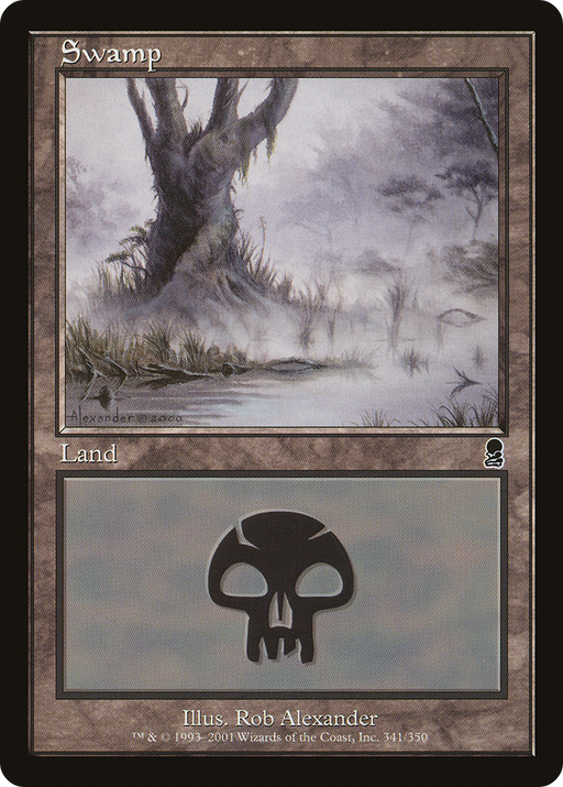 Swamp (341) (ODY-341) [Odyssey] Foil MTG Single Wizards of the Coast