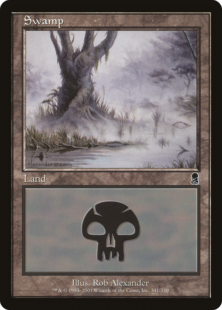 Swamp (341) (ODY-341) [Odyssey] MTG Single Wizards of the Coast
