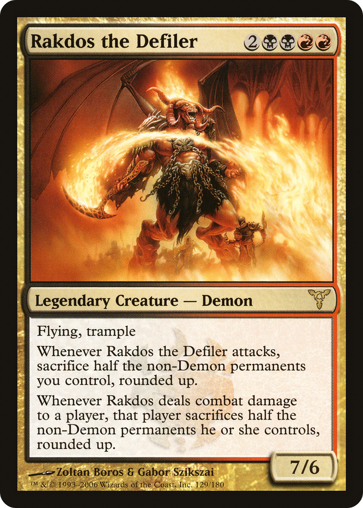 Rakdos the Defiler (DIS-) [Dissension] MTG Single Wizards of the Coast