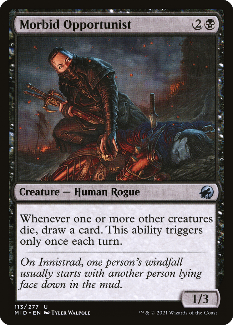 Morbid Opportunist (MID-113) [Innistrad: Midnight Hunt] MTG Single Wizards of the Coast