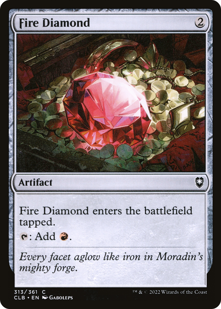 Fire Diamond (CLB-313) [Commander Legends: Battle for Baldur's Gate] Foil MTG Single Wizards of the Coast