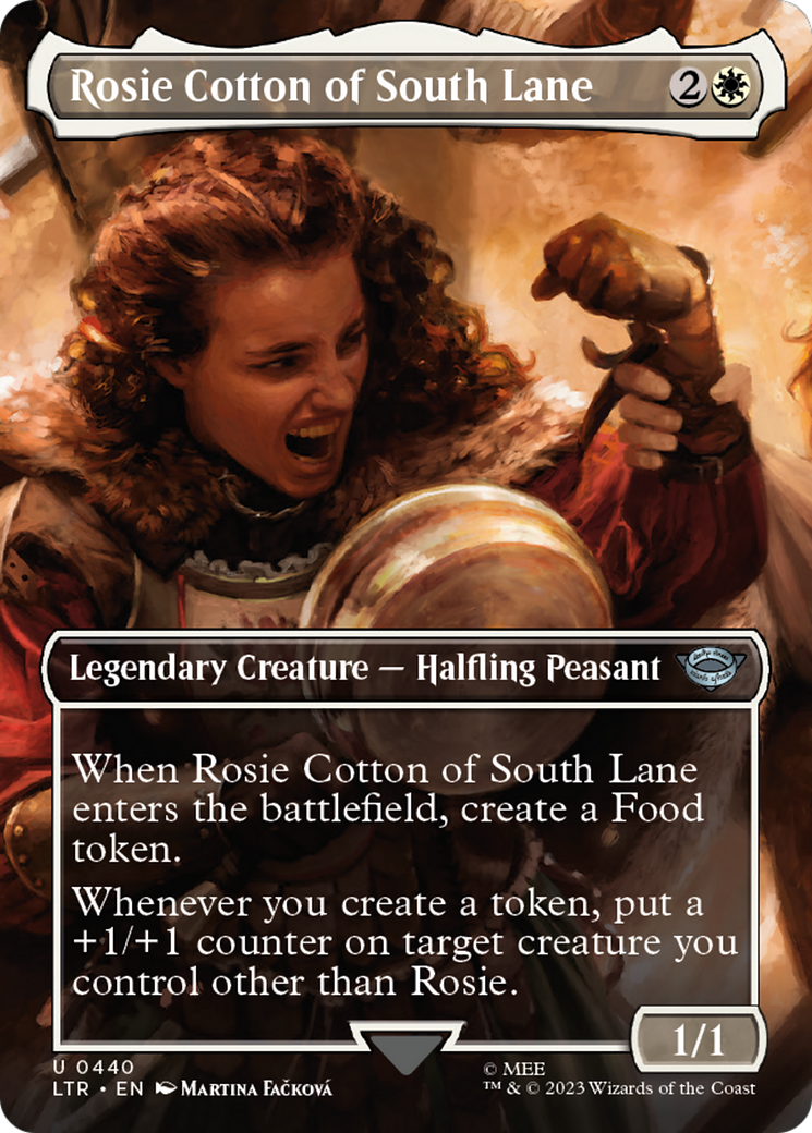 Rosie Cotton of South Lane (LTR-440) [The Lord of the Rings: Tales of Middle-earth] (Borderless) MTG Single Wizards of the Coast