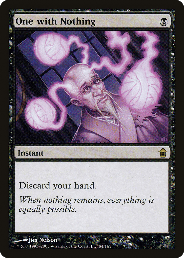One with Nothing (SOK-084) [Saviors of Kamigawa] Foil MTG Single Wizards of the Coast