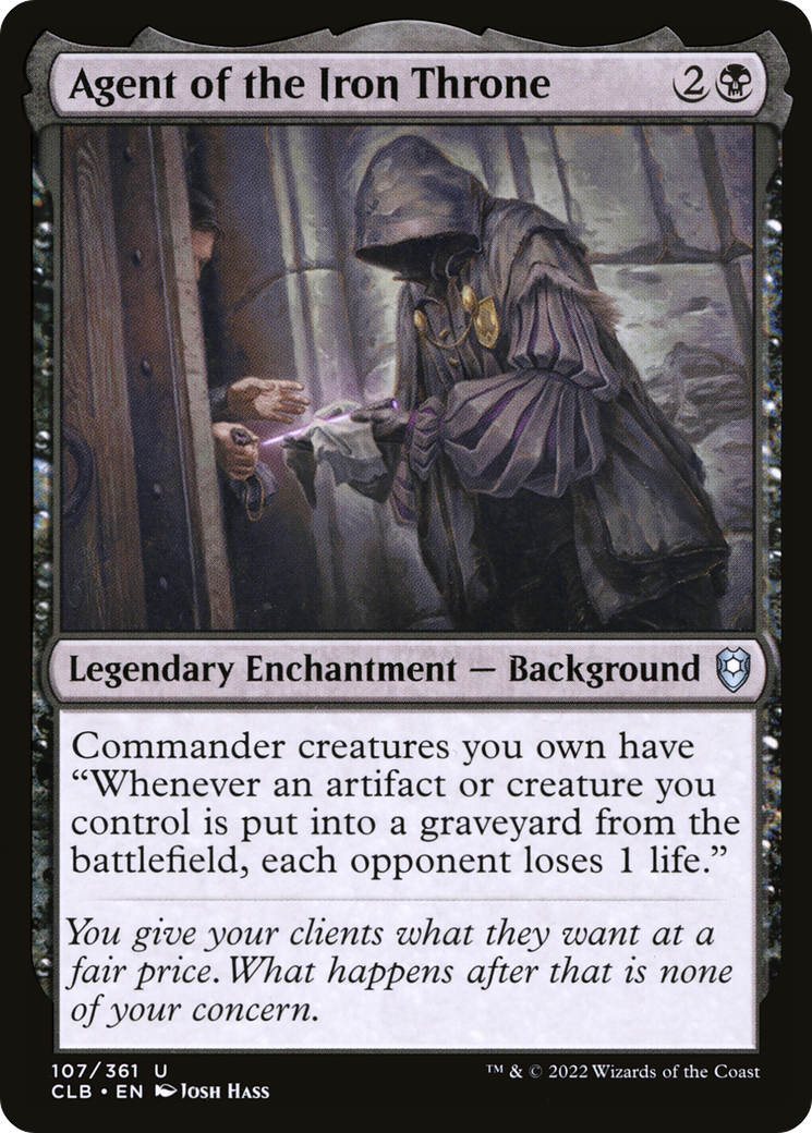 Agent of the Iron Throne (CLB-107) [Commander Legends: Battle for Baldur's Gate] MTG Single Wizards of the Coast