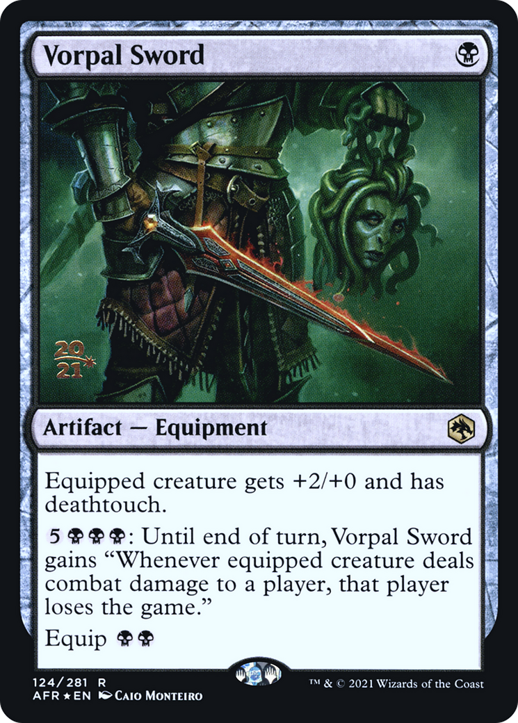 Vorpal Sword (PRE-124) [Adventures in the Forgotten Realms Promos] Foil MTG Single Wizards of the Coast